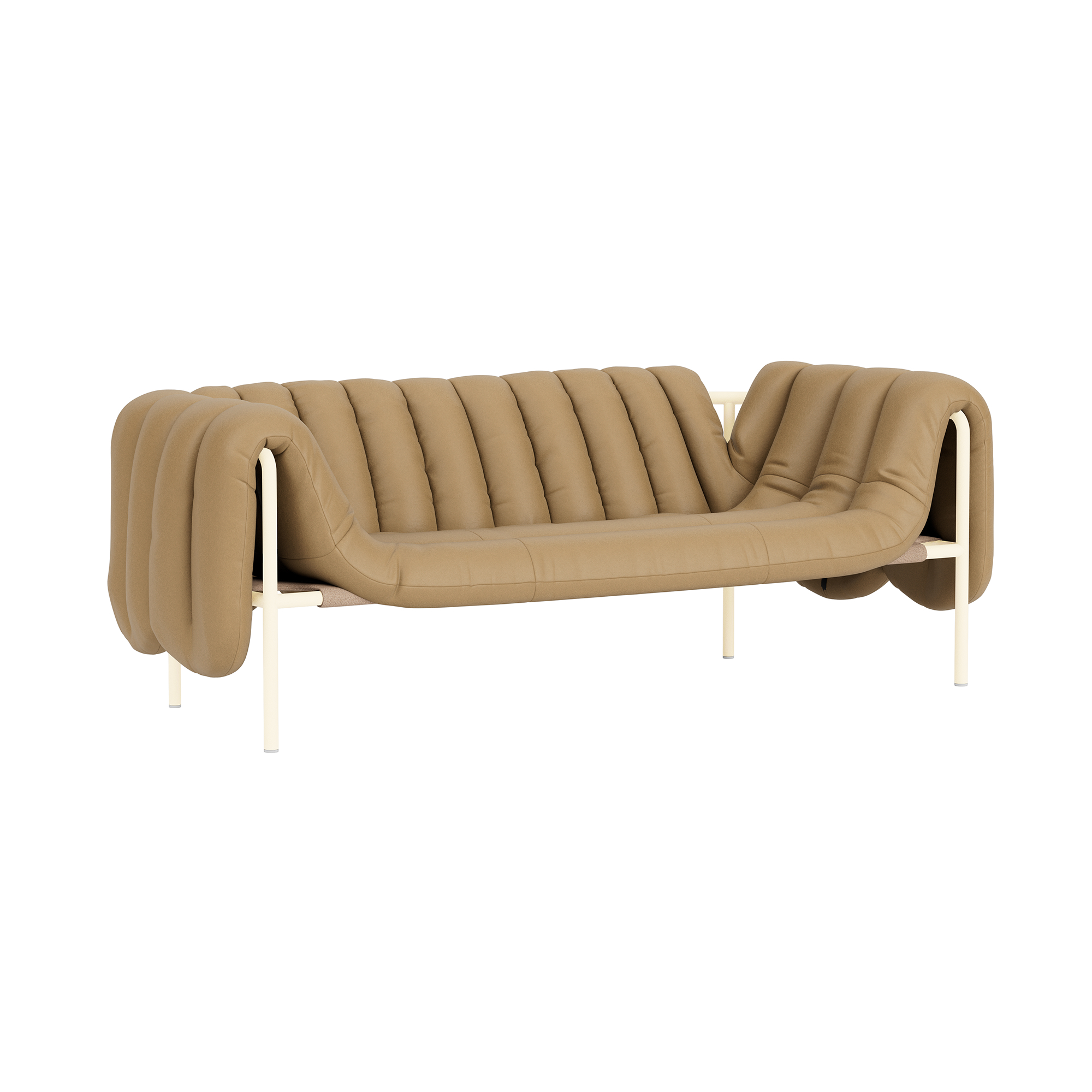 Puffy 2.5-seater Sofa, Elmosoft Leather 03009 / Cream, Art. no. 95979 (image 1)