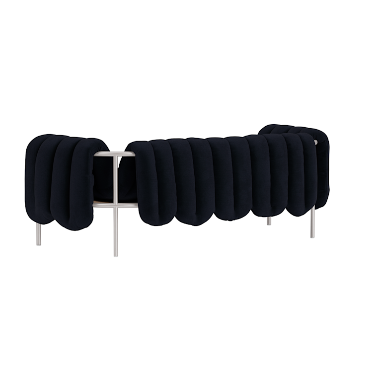 Puffy 2.5-seater Sofa, Velluto Coex VL30 / Stainless, Art. no. 31865 (image 4)