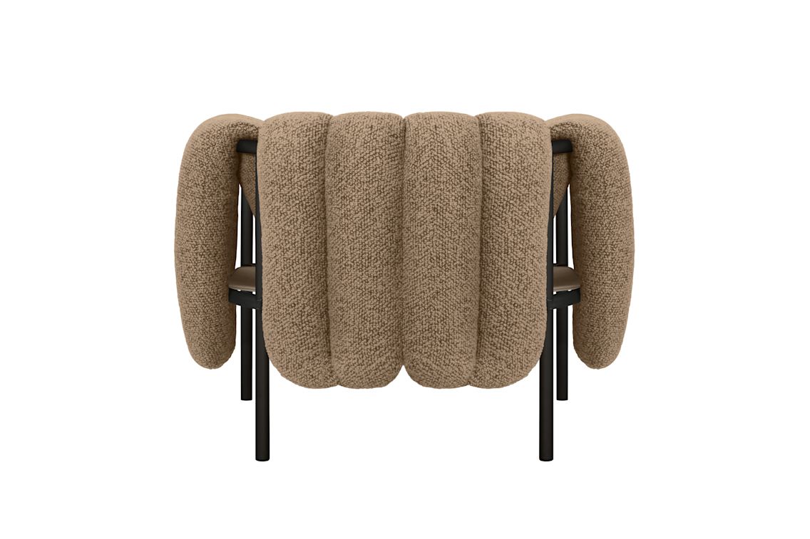 Puffy Lounge Chair, Sawdust / Black Grey, Art. no. 20299 (image 4)