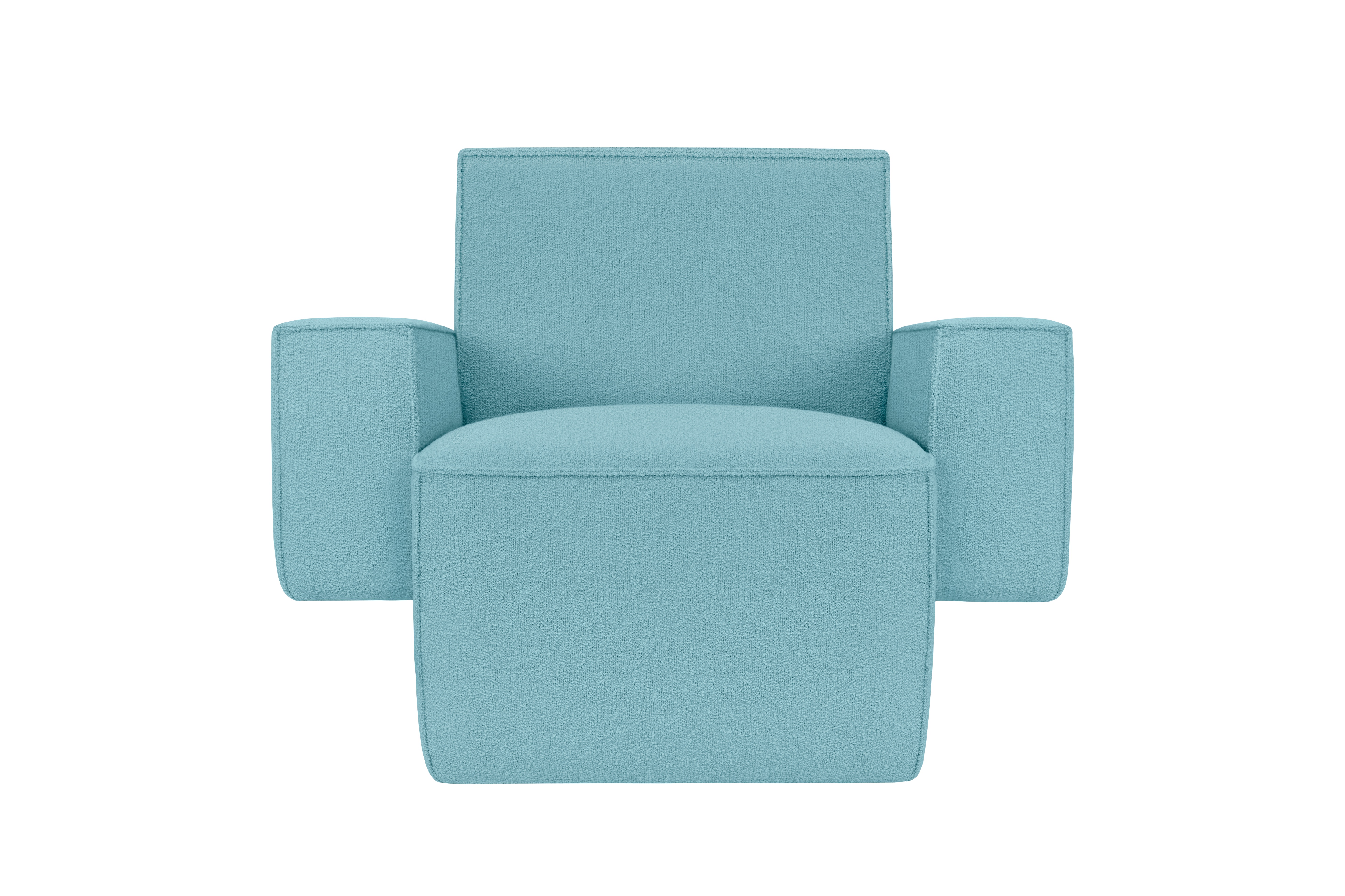 Hunk Lounge Chair With Armrests, Icicle, Art. no. 30663 (image 2)