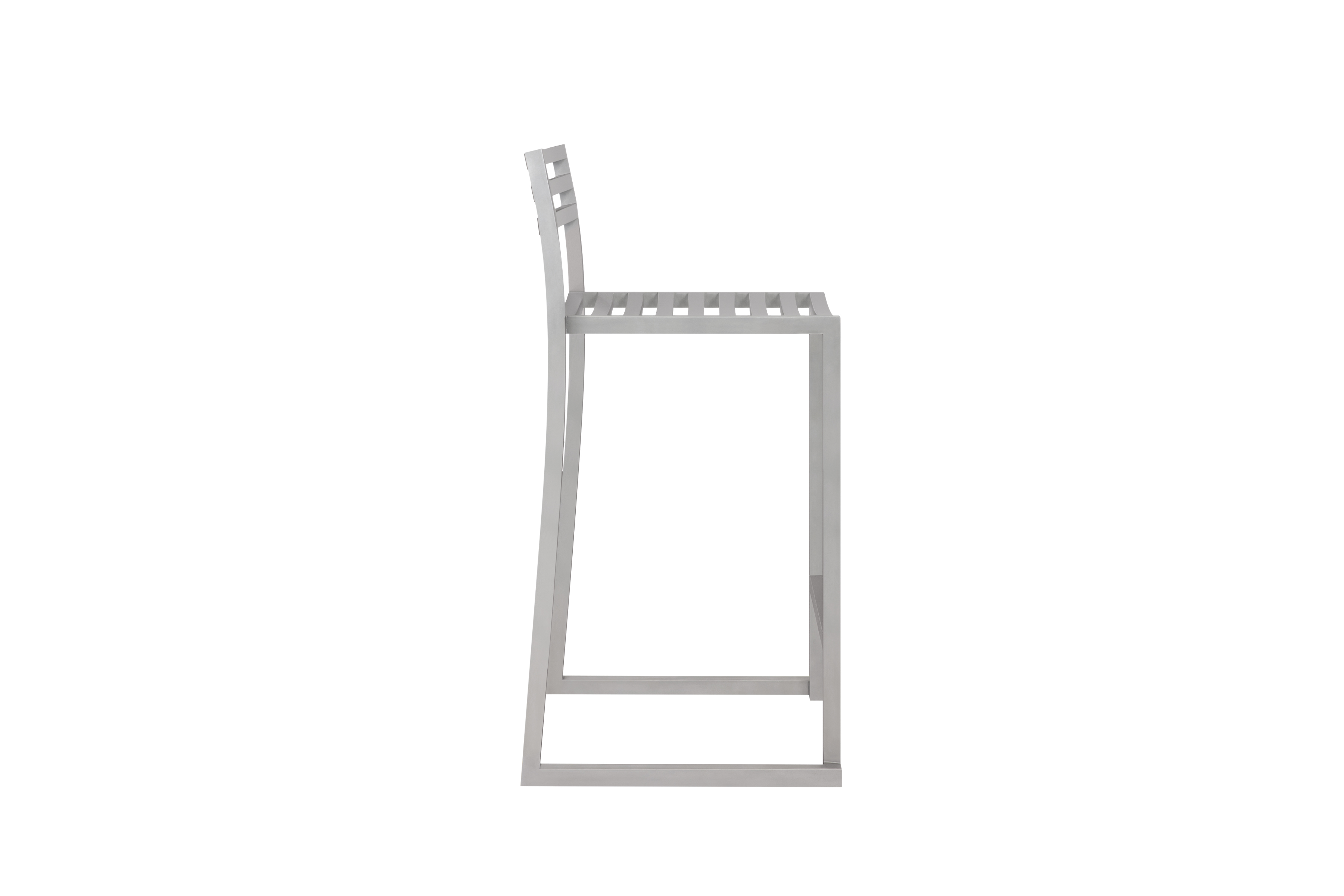 Chop Counter Chair, Sandblasted Stainless Steel, Art. no. 31310 (image 2)