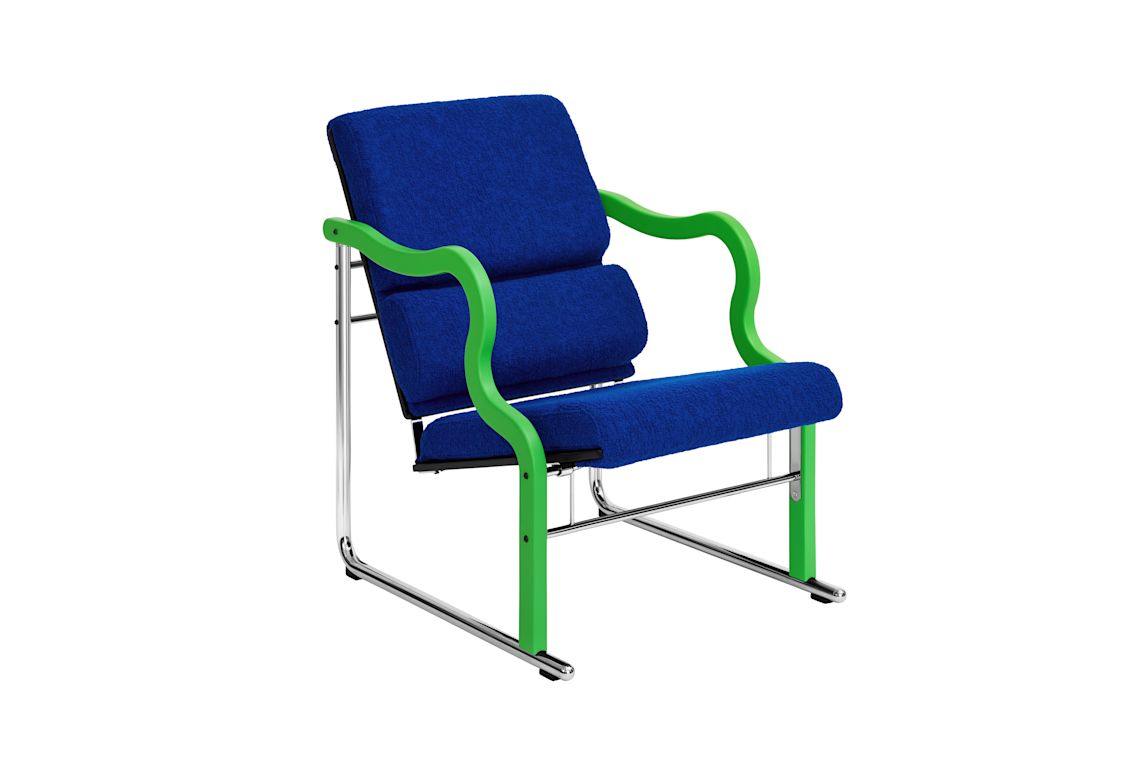 Experiment Lounge Chair, 501 / Green / Ultramarine, Art. no. 30940 (image 1)