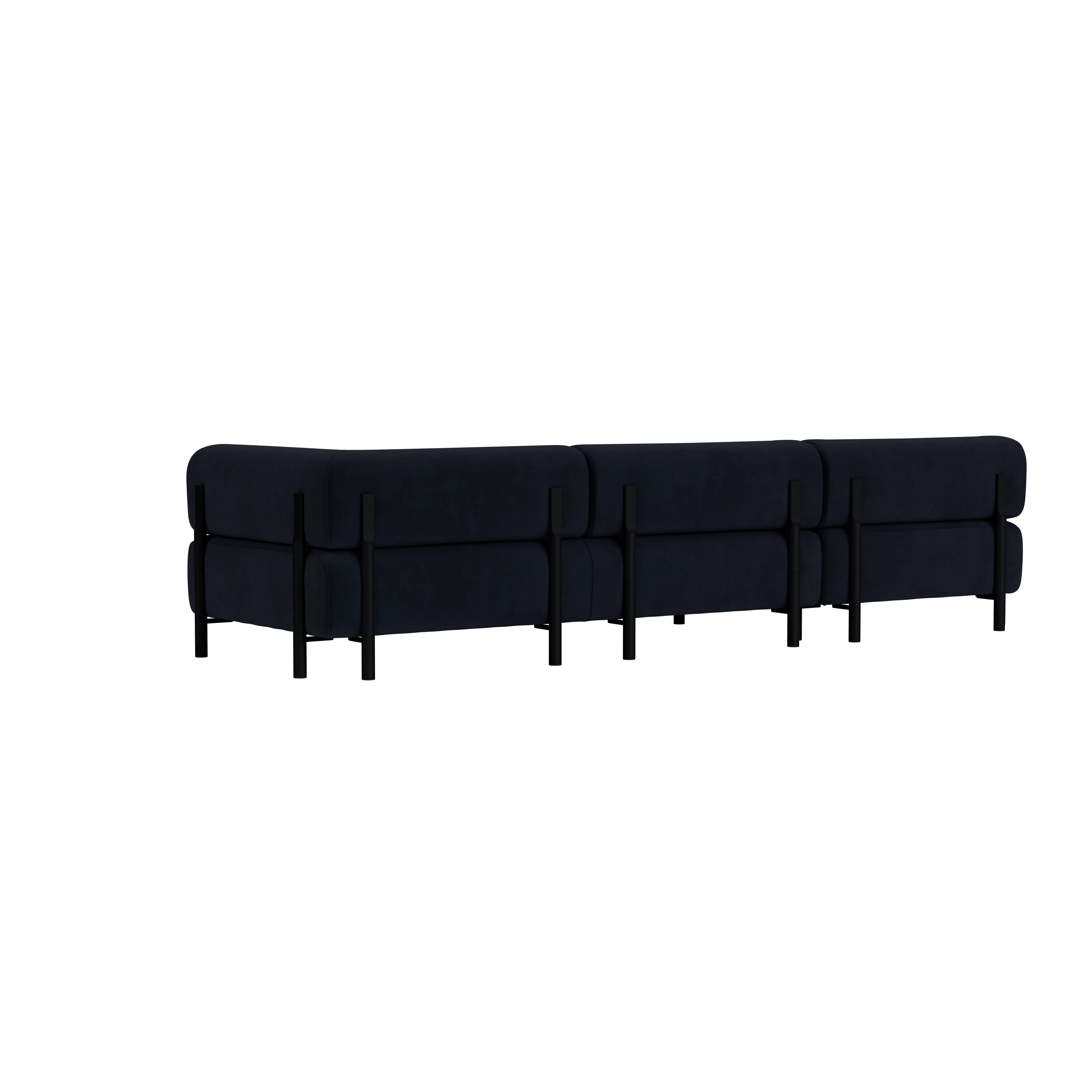 Palo Corner Sofa Left, Velluto Coex VL30/Black, Art. no. 31877 (image 4)