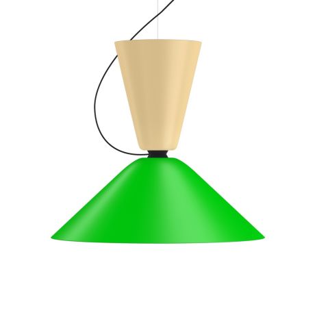 Alphabeta Pendant Uno, Beige / Green