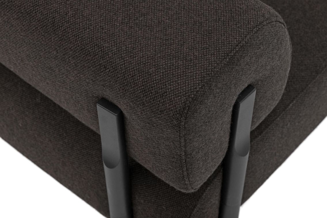 Palo 2-seater Sofa with Armrests, Brown-Black (UK), Art. no. 20791 (image 3)