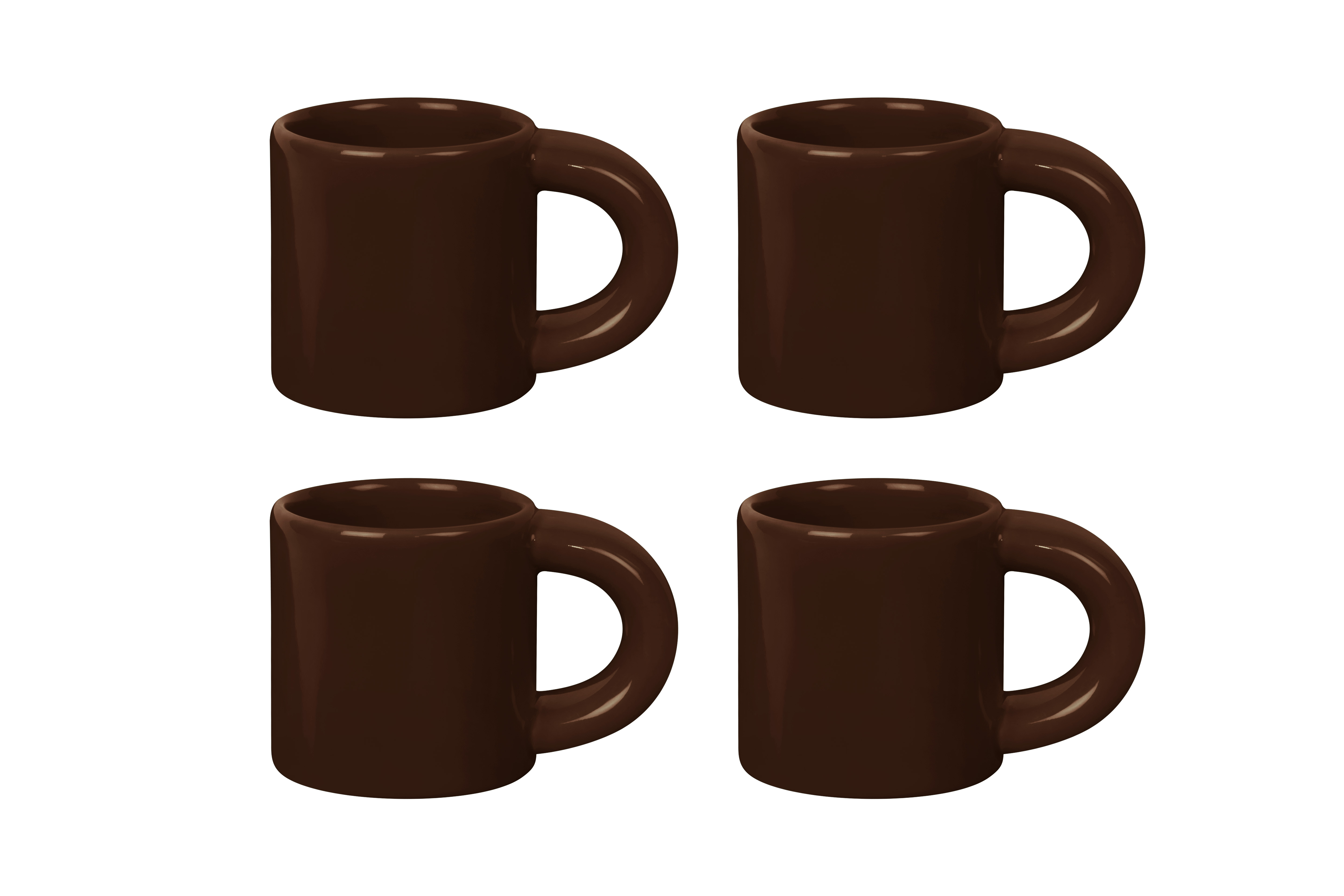 Bronto Espresso Cup (Set of 4), Brown, Art. no. 31539 (image 4)