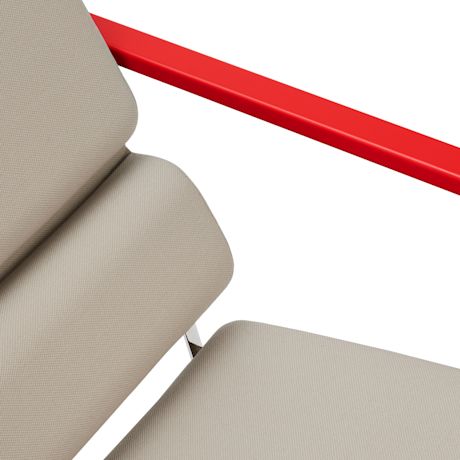 Experiment Lounge Chair, 503 / Red / Light Beige (UK)