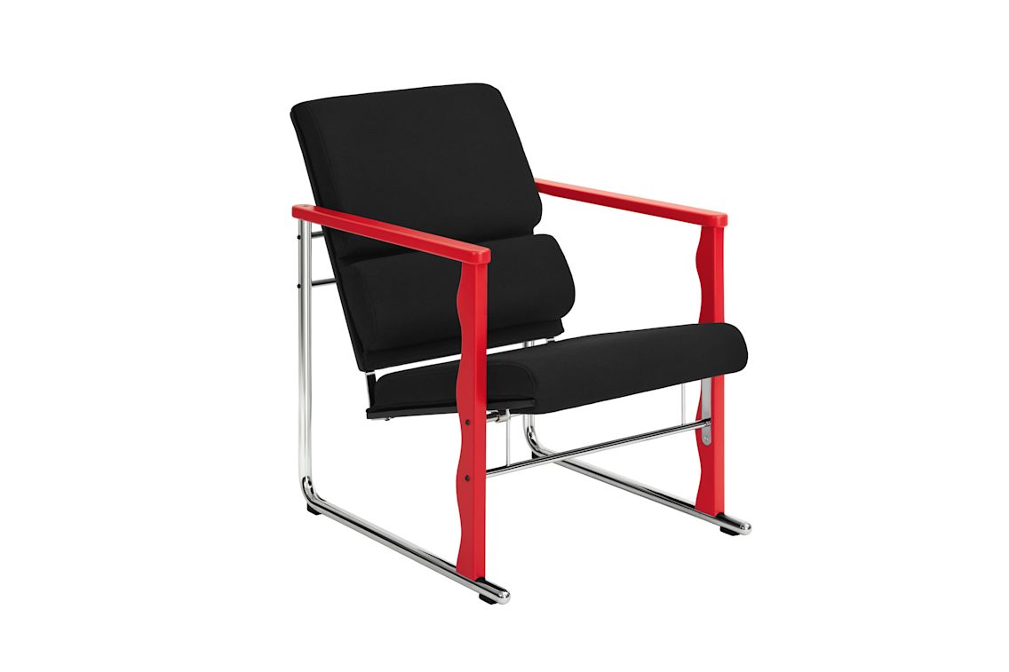 Experiment Lounge Chair, 503 / Red / Black, Art. no. 30950 (image 1)
