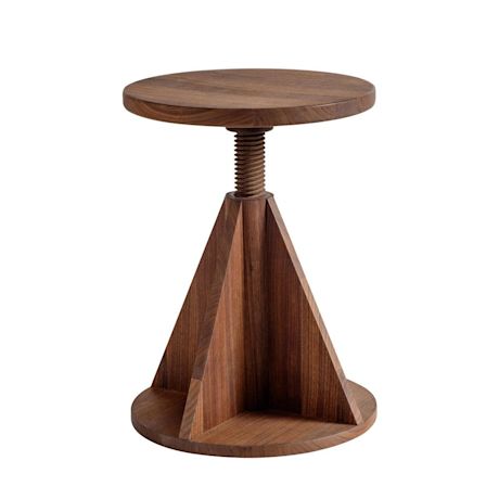 All Wood Stool Rocket, Walnut