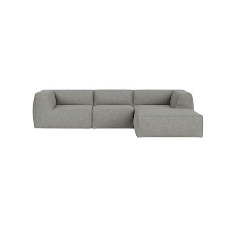 Great 3-Seater Sofa Narrow Chaise Right, Safire 0012