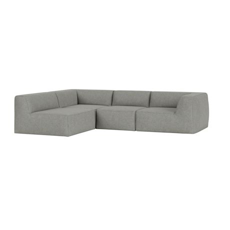 Great 3-seater Sofa Narrow Corner Left, Safire 0012 (UK)