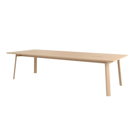 Alle Table Conference Table 300 cm / 118 in Media, Natural Oak