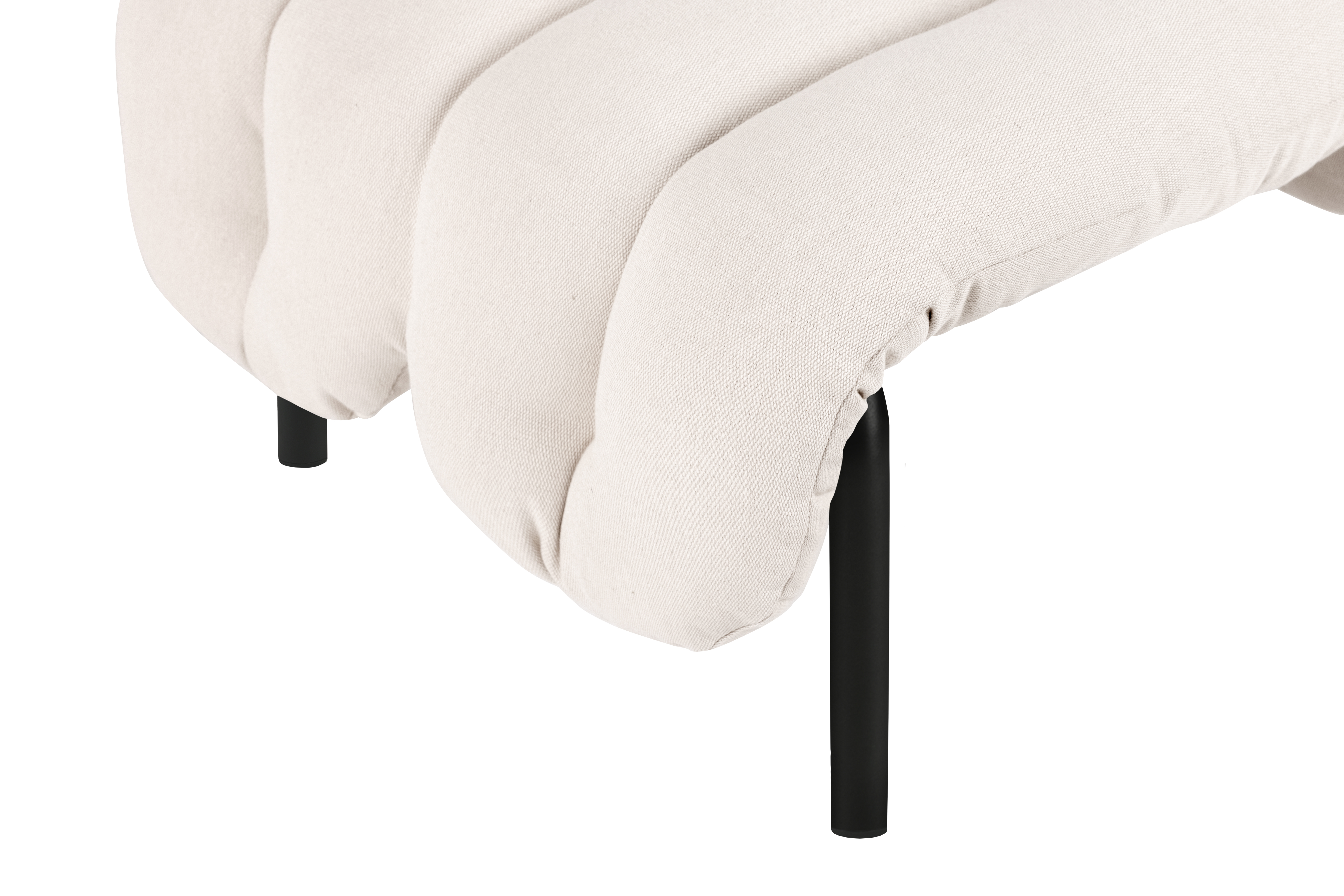 Puffy Lounge Chair + Ottoman, Natural / Black Grey (UK), Art. no. 20673 (image 2)