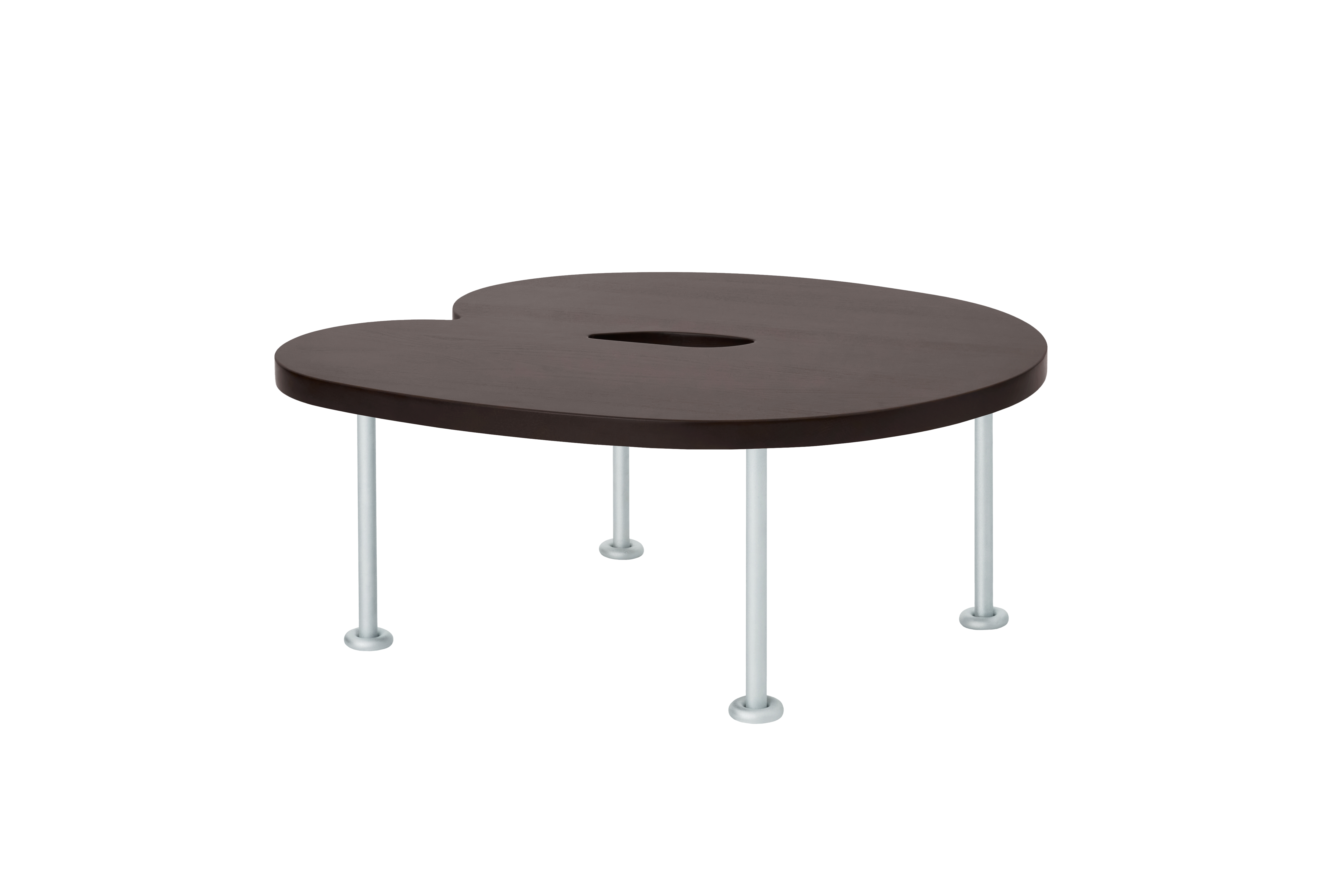 Worm Coffee Table Round, Brown/Steel, Art. no. 31383 (image 1)