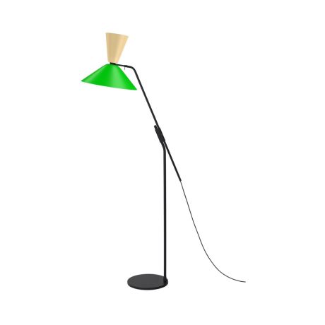 Alphabeta Floor Lamp, Beige / Green