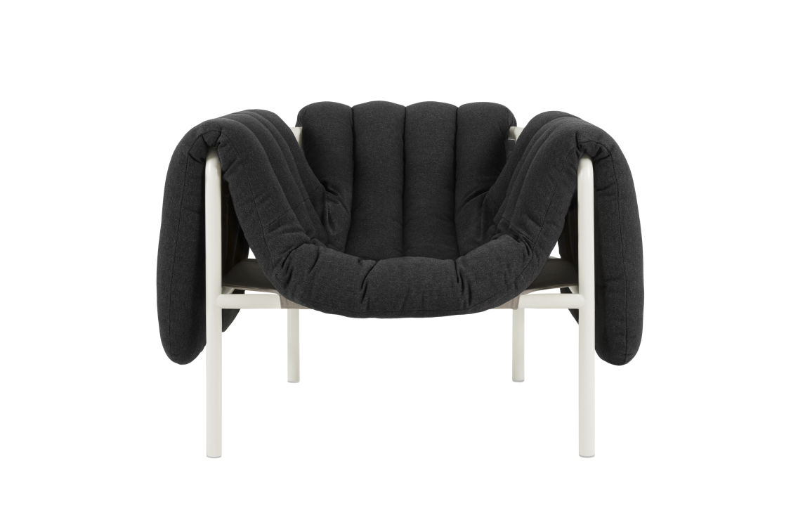 Puffy Lounge Chair, Anthracite / Cream, Art. no. 20198 (image 1)