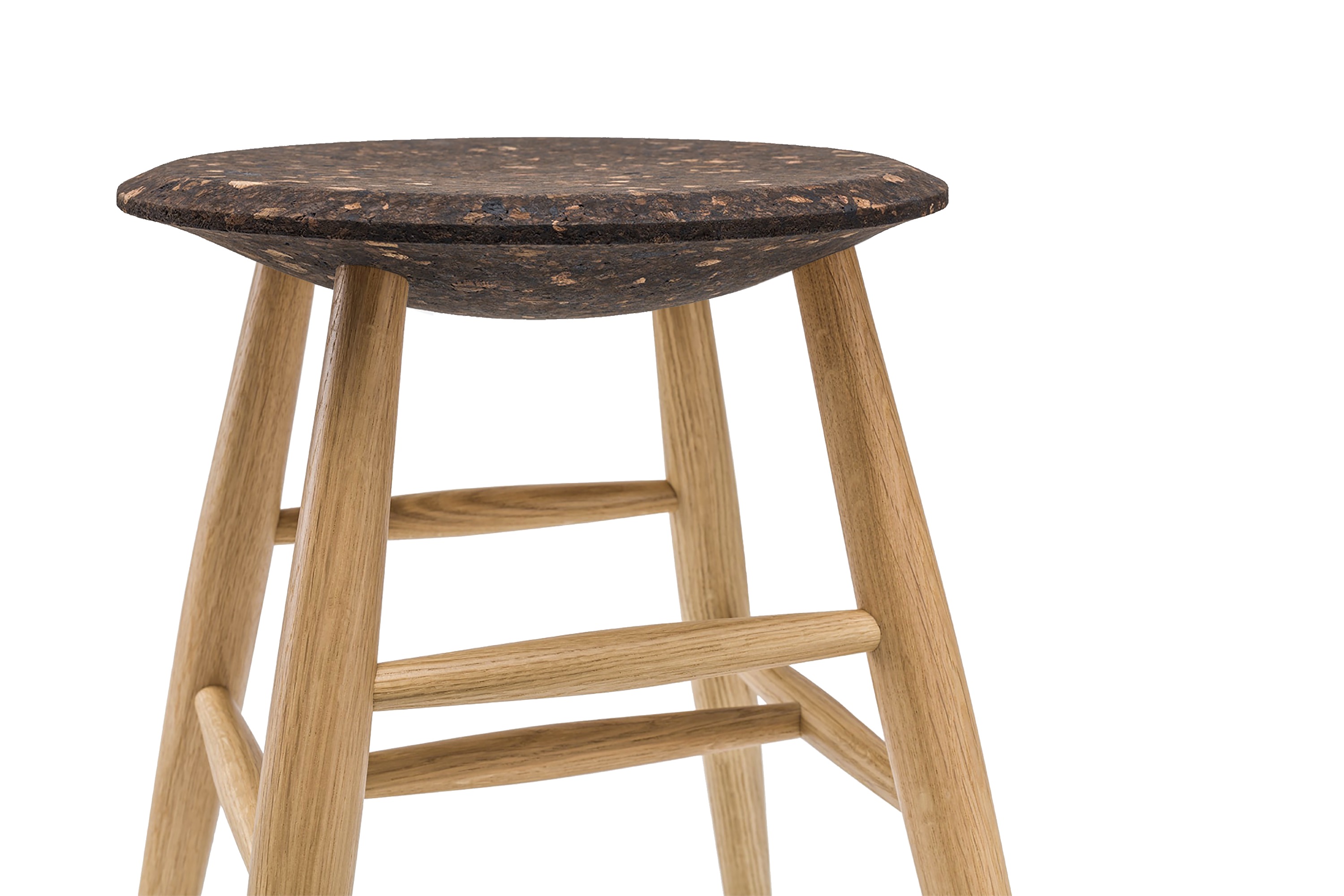 Drifted Stool, Dark Cork / Oak, Art. no. 13056 (image 3)