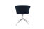 Kendo Swivel Chair 4-star Return, Dark Blue / Polished (UK), Art. no. 20549 (image 4)