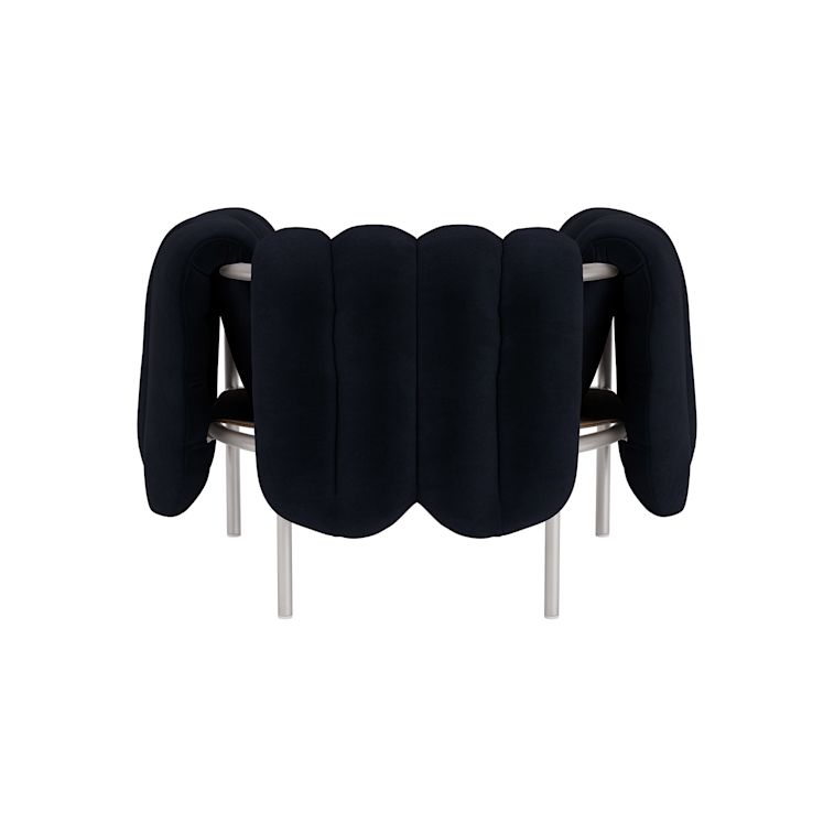 Puffy Lounge Chair, Velluto Coex VL30 / Stainless (UK), Art. no. 31851 (image 3)