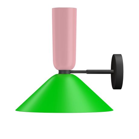 Alphabeta Wall Light, Light Pink / Green
