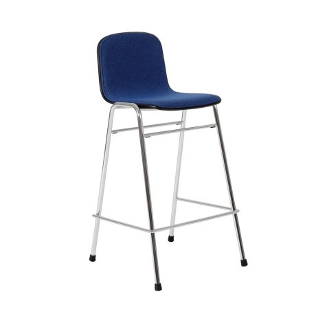 Touchwood Counter Chair, Cobalt / Chrome