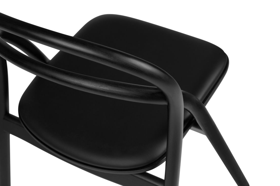 Udon Chair, Black / Black Leather, Art. no. 30176 (image 5)