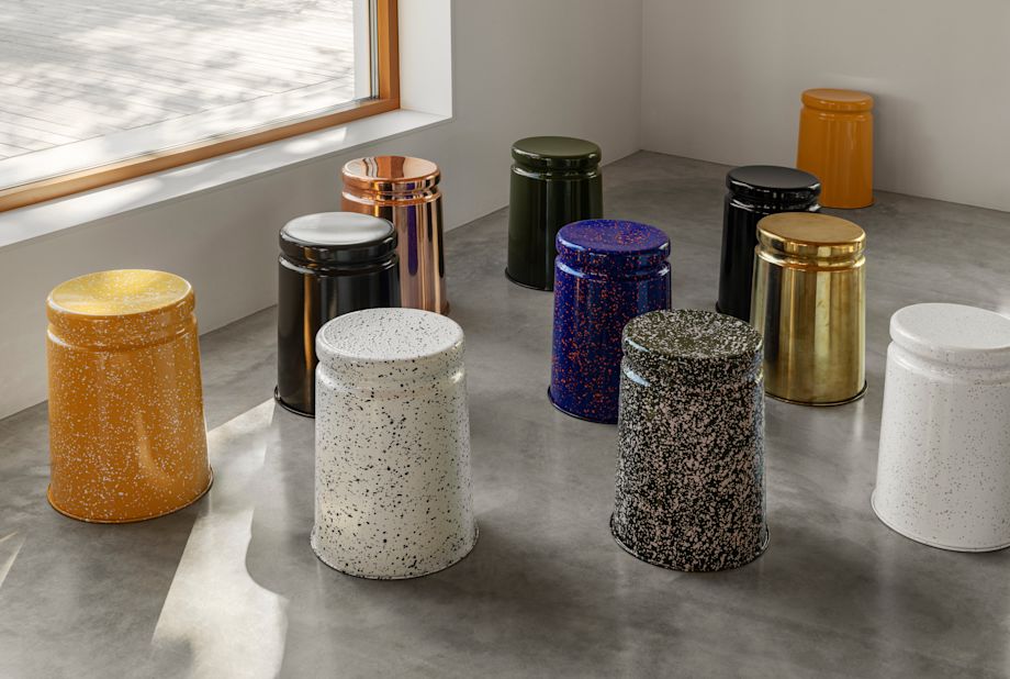 Hem - A collection of Last Stools in several different shades.