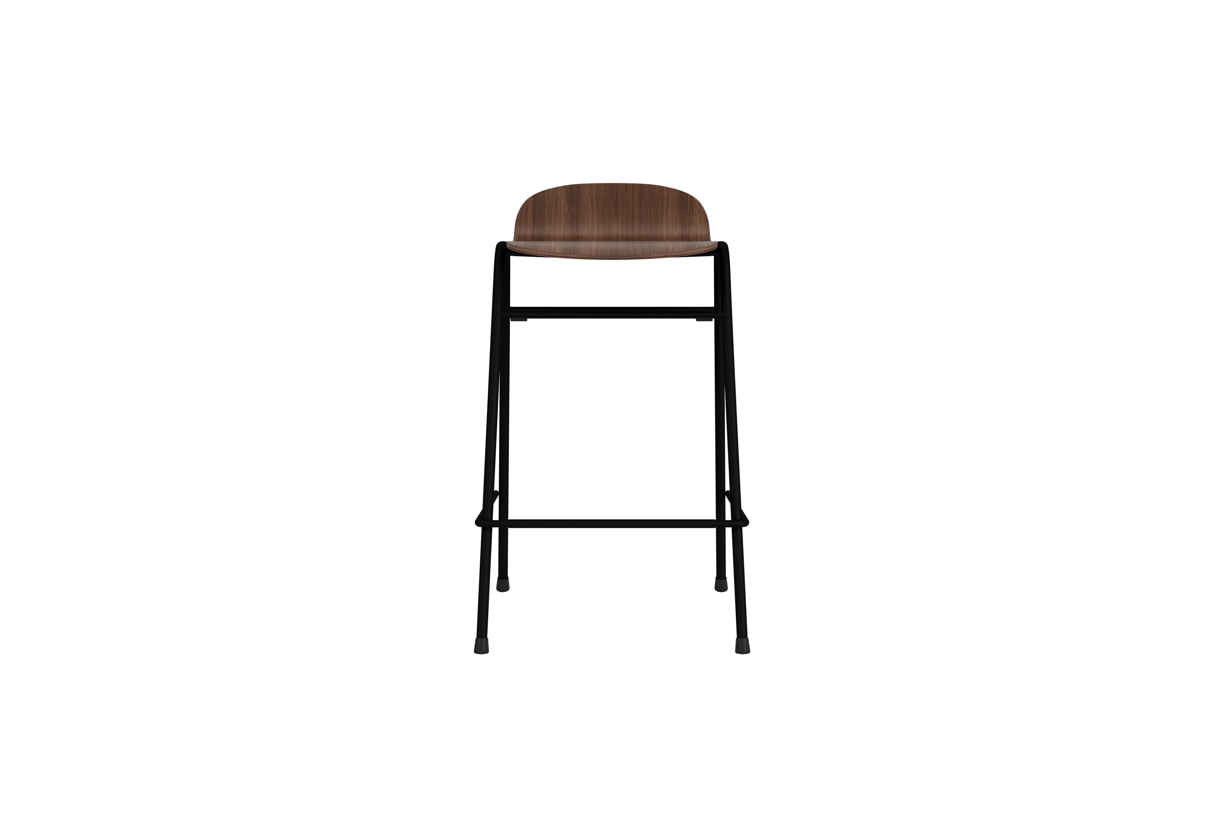 Touchwood Counter Stool, Walnut / Black, Art. no. 31642 (image 2)