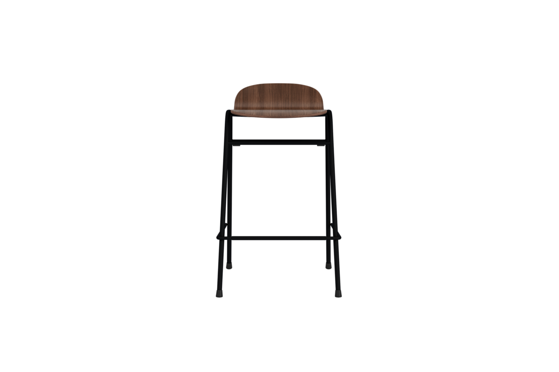 Touchwood Counter Stool, Walnut / Black, Art. no. 31642 (image 2)