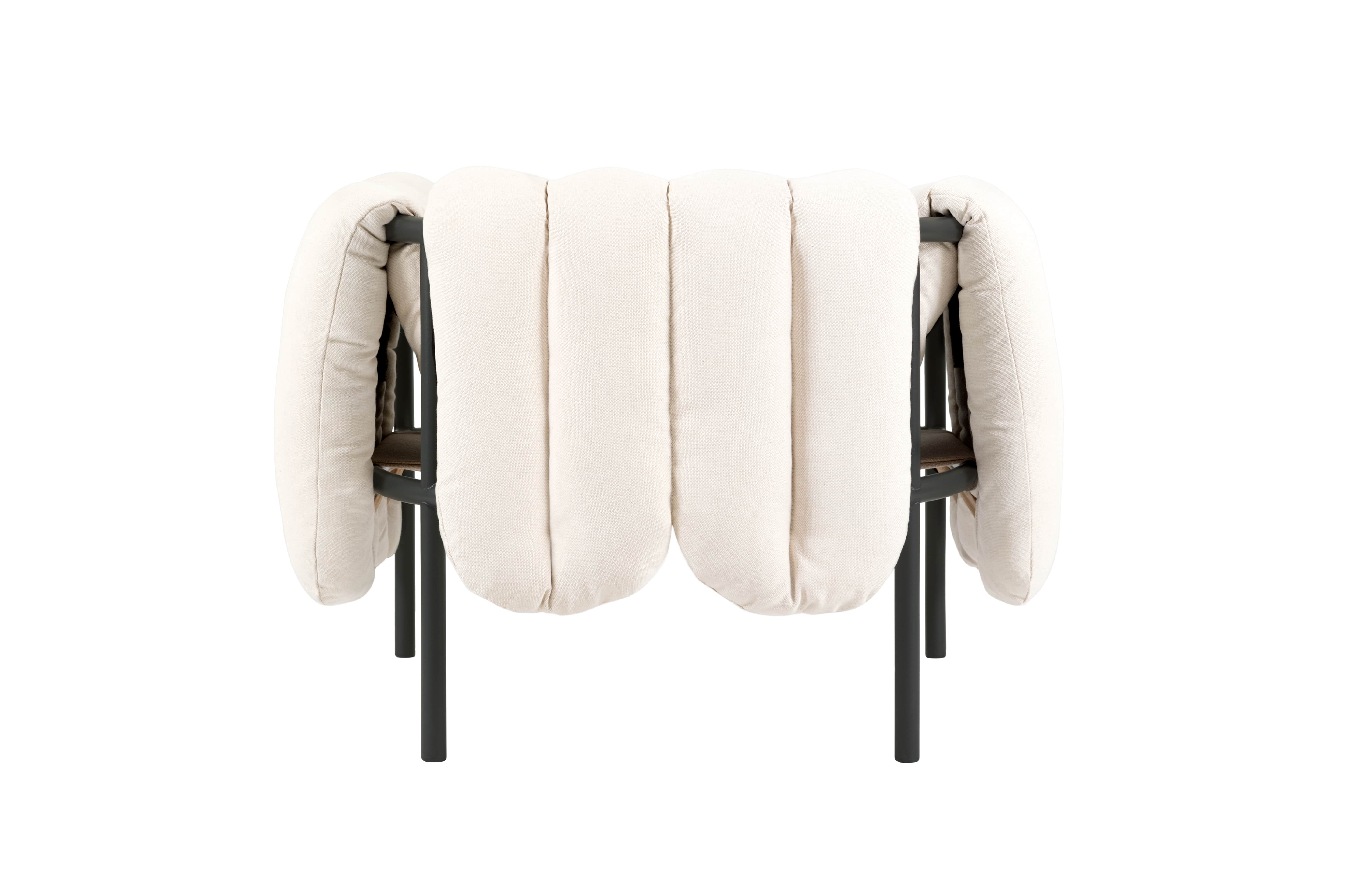 Puffy Lounge Chair, Natural / Black Grey, Art. no. 20194 (image 4)