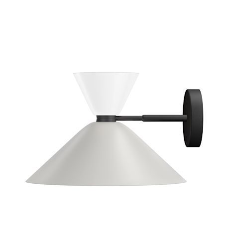 Alphabeta Wall Light, Signal White / Silk Grey