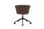 Kendo Swivel Chair 5-star Castors, Rosewood / Black (UK), Art. no. 20536 (image 4)