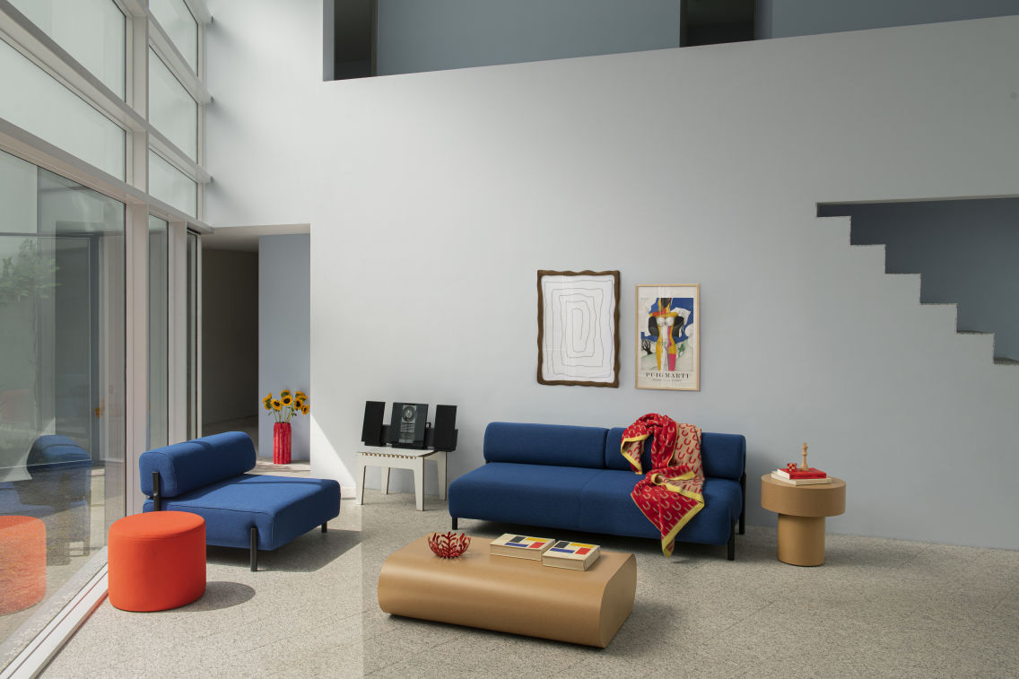 Palo 2-seater Sofa with Armrests, Cobalt, Art. no. 20360 (image 5)