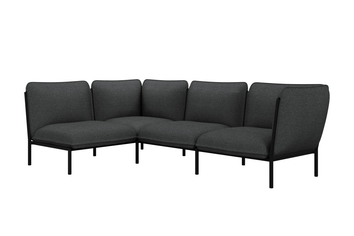 Kumo Corner Sofa Left with Armrest, Graphite, Art. no. 30440 (image 2)