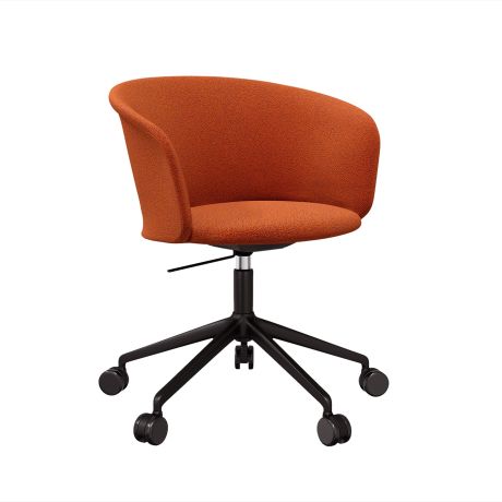 Kendo Swivel Chair 5-star Castors, Canyon / Black (UK)