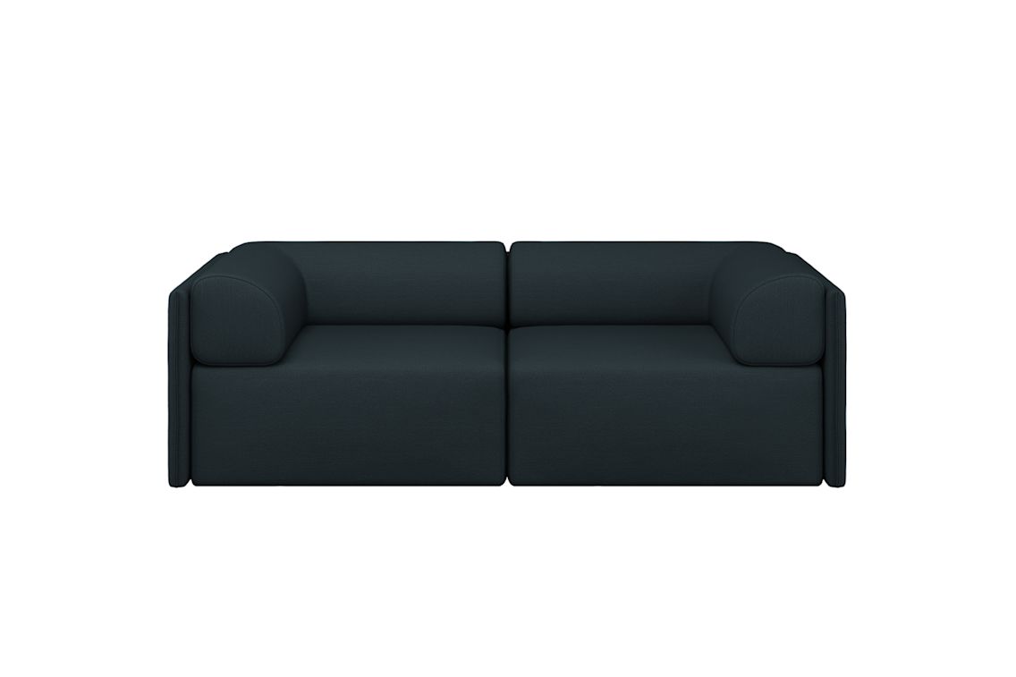 Palo Block 2-seater Sofa Low Back with Armrests, Pine, Art. no. 31397 (image 1)