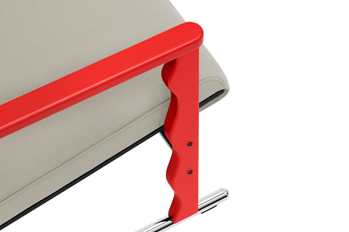Experiment Lounge Chair, 503 / Red / Light Beige, Art. no. 30949 (image 6)