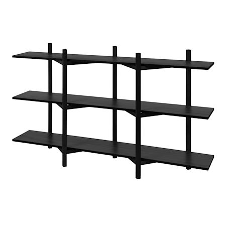 Zig Zag Shelf Low, Black