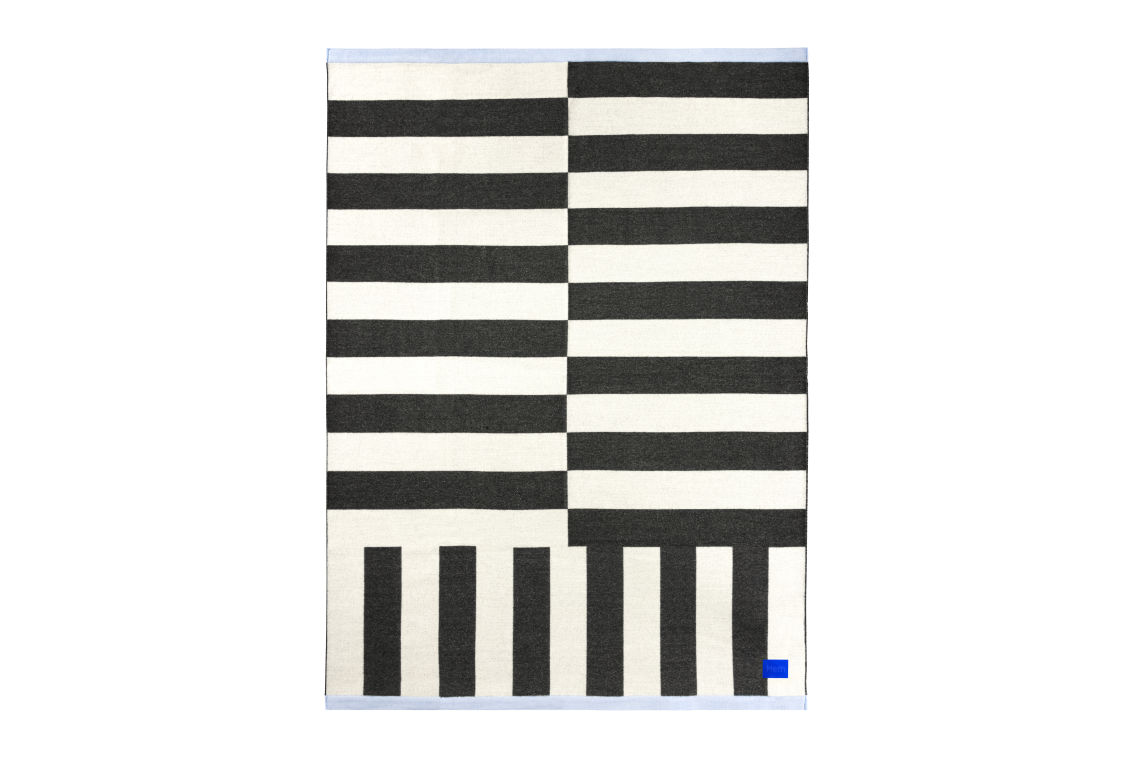 Stripe Throw, Black / White, Art. no. 30539 (image 3)