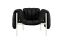 Puffy Lounge Chair, Black Leather / Cream, Art. no. 20260 (image 2)