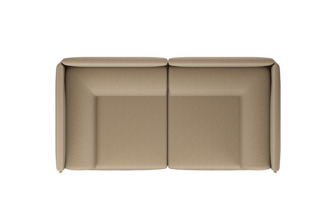Palo Block 2-seater Sofa High Back with Armrests, Beige (UK), Art. no. 20739 (image 3)
