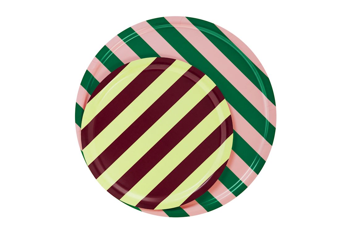 Stripe Tray Medium, Terracotta / Cobalt, Art. no. 31045 (image 3)