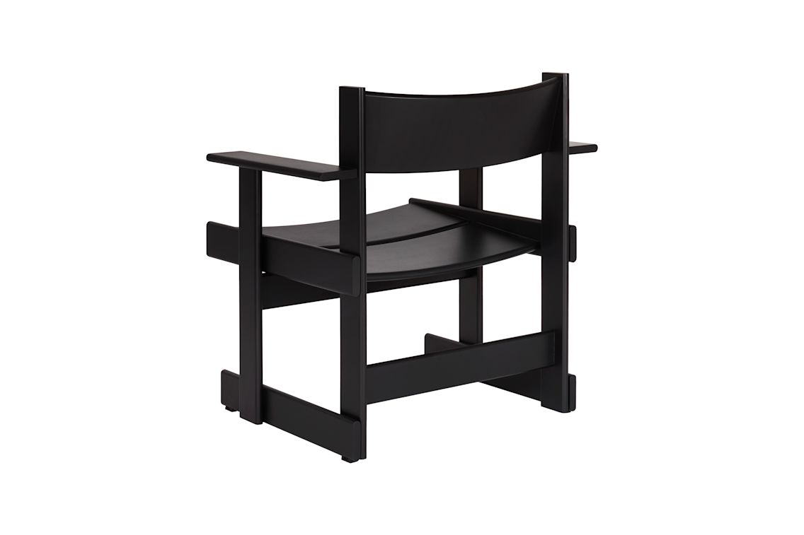 Bullnose Lounge Chair, Black, Art. no. 31305 (image 4)