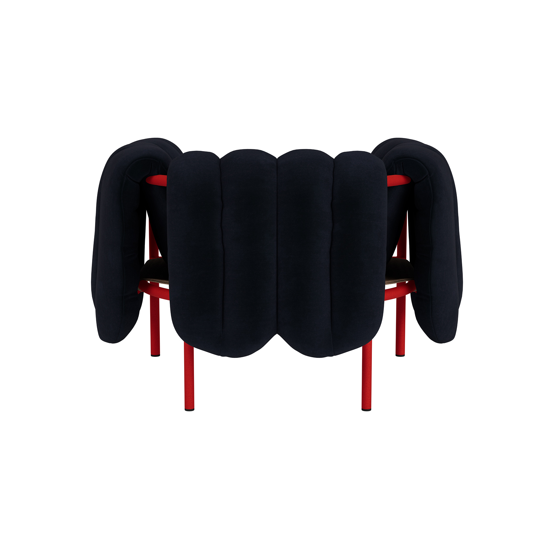 Puffy Lounge Chair, Velluto Coex VL30 / Traffic Red (UK), Art. no. 31852 (image 5)