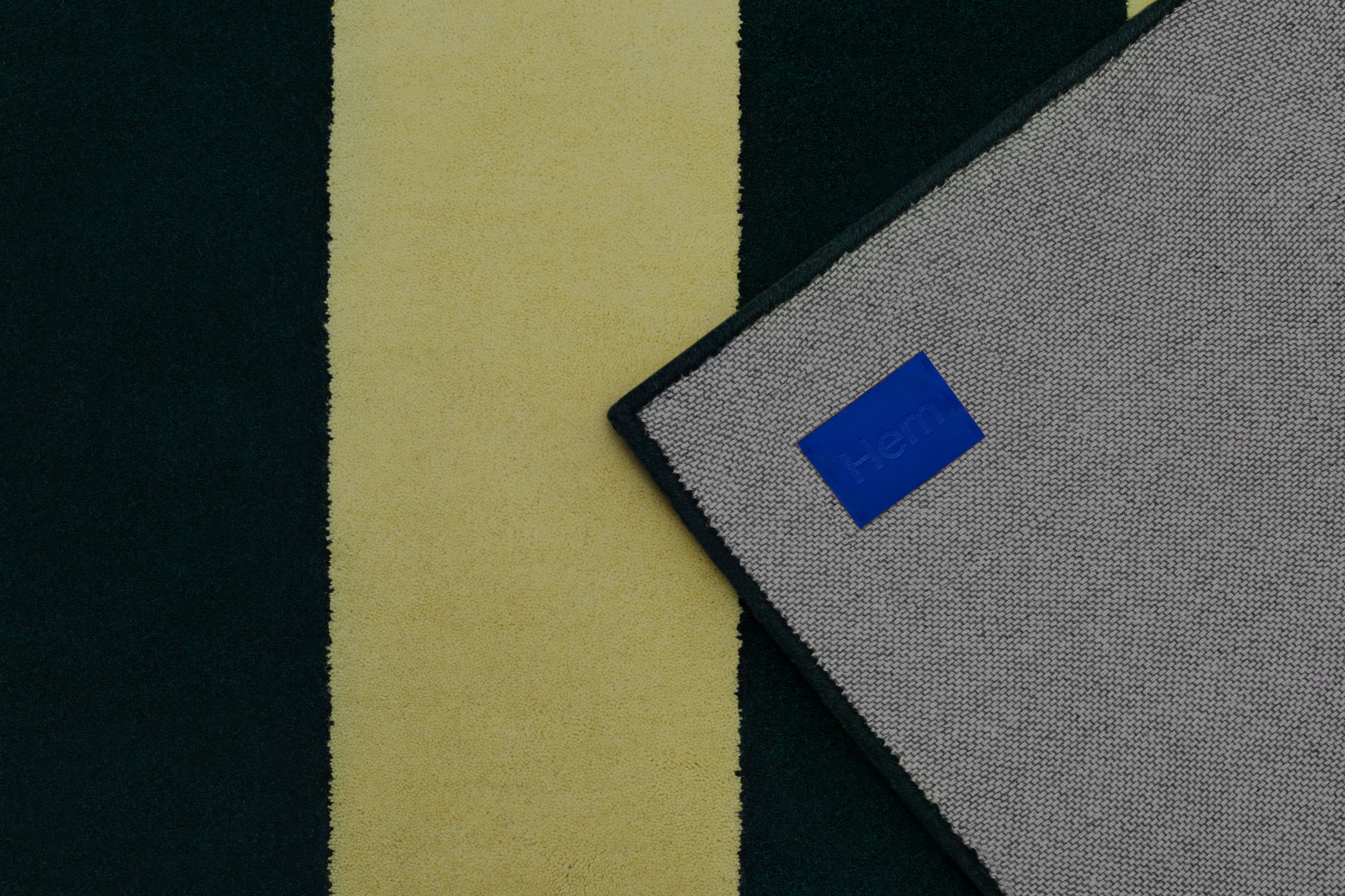 Pattern Rug Large, Pine / Pale Lime Stripe, Art. no. 31366 (image 3)