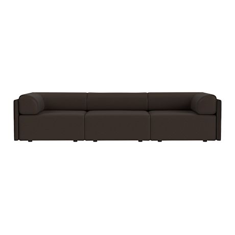 Palo Block 3-seater Sofa Low Back with Armrests, Amdal 280