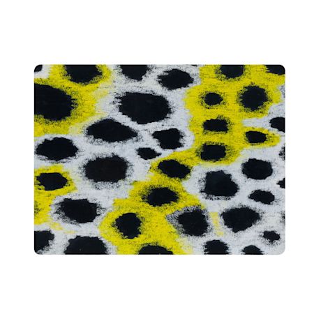 Monster Placemat (Set of 2), White / Yellow / Black