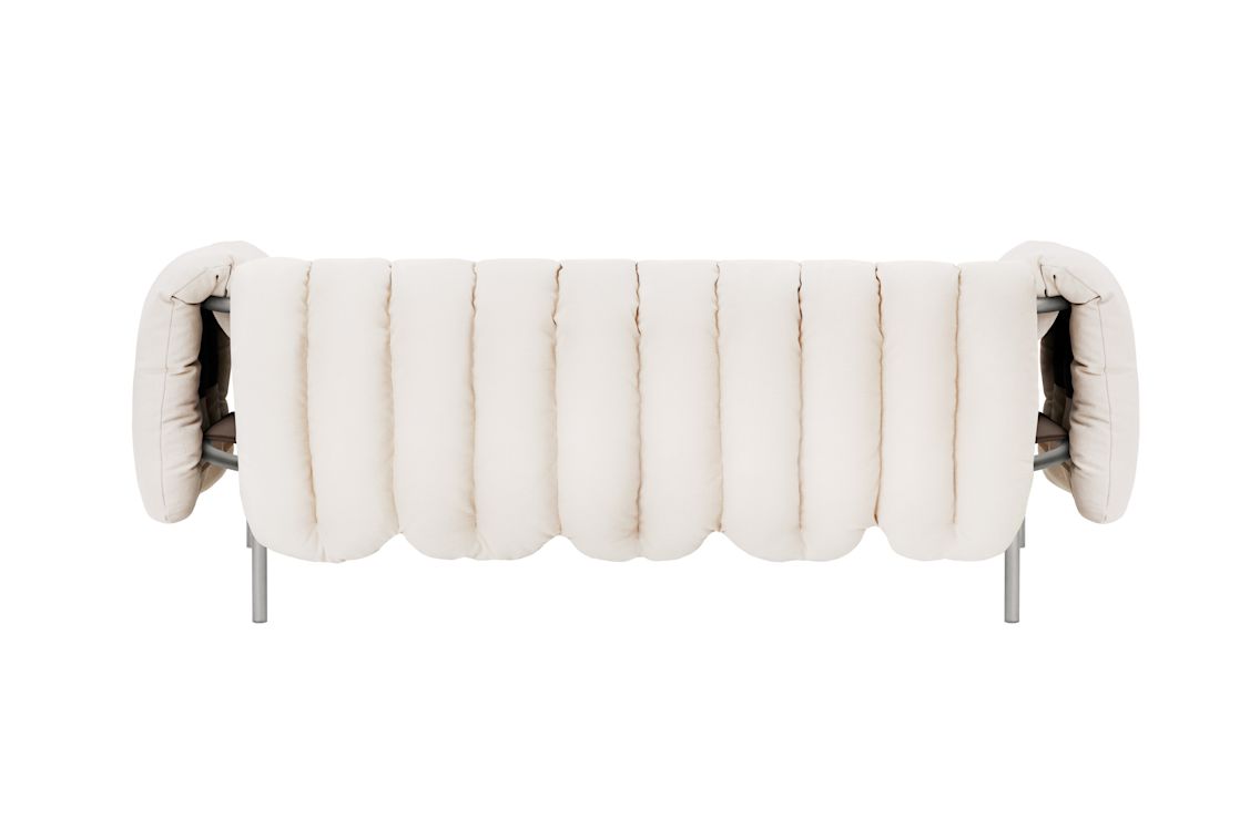 Puffy 2.5-seater Sofa, Natural / Stainless, Art. no. 20723 (image 4)
