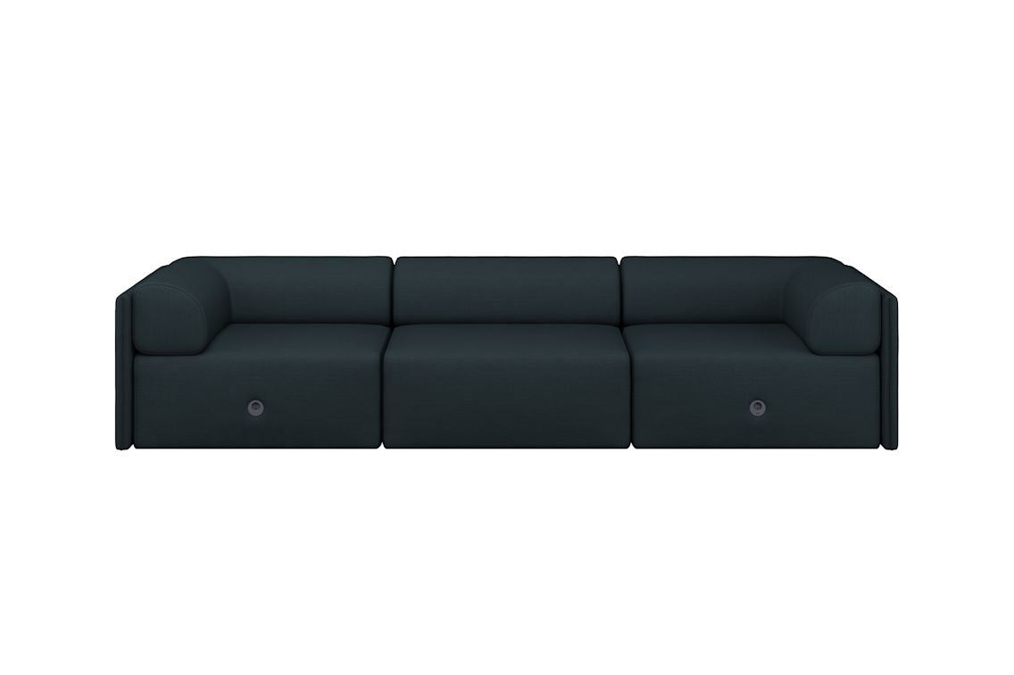 Palo Block 3-seater Sofa Low Back with Armrests, Pine, Art. no. 31409 (image 4)