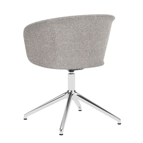 Kendo Swivel Chair 4-star Return, Porcelain / Polished